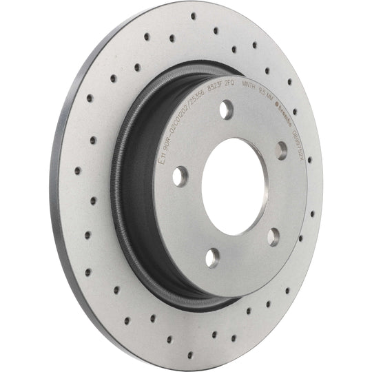 KTX0098 Brembo Ceramic Brake Pad and XTRA Solid Drilled Brake Disc Kit Brembo Brake Canada