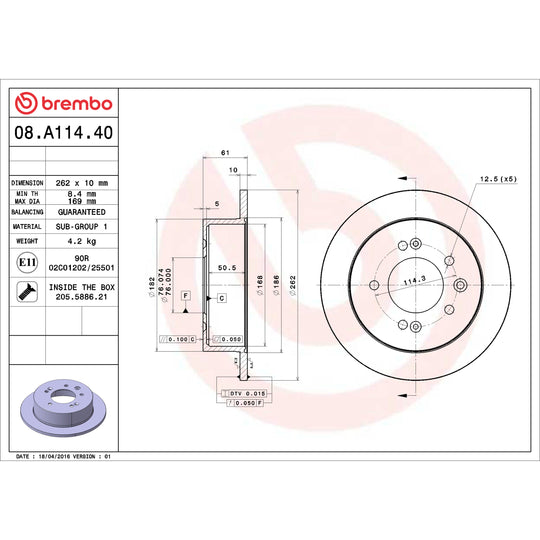 KT00109 Brembo Disc Brake Kit Brembo Brake Canada
