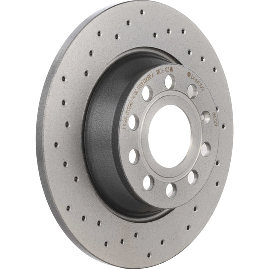 08.A202.1X Brembo Premium UV Coated Rear XTRA Cross Drilled Brake Rotor Brembo Brake Canada