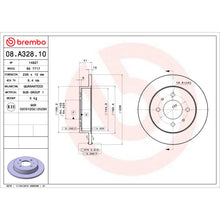 Load image into Gallery viewer, 08.A328.10 Brembo Solid Standard Rotor Brembo Brake Canada