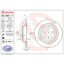Load image into Gallery viewer, 08.A957.11 Brembo UV Coated Solid Brake Rotor Brembo Brake Canada