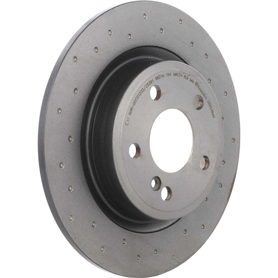 08.B348.4X Brembo Premium UV Coated Rear XTRA Cross Drilled Brake Rotor Brembo Brake Canada