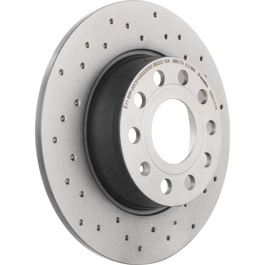 08.B413.1X Brembo Premium UV Coated Rear XTRA Cross Drilled Brake Rotor Brembo Brake Canada