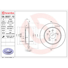 Charger l'image dans la galerie, 08.B557.10 Brembo Solid Standard Rotor Brembo Brake Canada