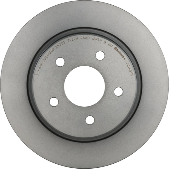 KT04289 Low-Met Brake Pad and UV Coated Solid  Brake Disc Kit Brembo Canada