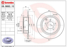 Load image into Gallery viewer, 08.B662.11 Brembo UV Coated Solid Brake Rotor Brembo Brake Canada