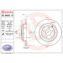 Load image into Gallery viewer, 08.B669.10 Brembo Solid Standard Rotor Brembo Brake Canada