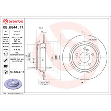 Load image into Gallery viewer, 08.B844.11 Brembo UV Coated Solid Brake Rotor Brembo Brake Canada