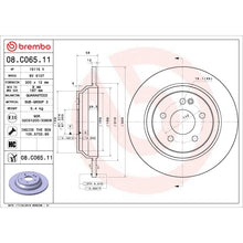 Load image into Gallery viewer, 08.C065.11 Brembo UV Coated Solid Brake Rotor Brembo Brake Canada