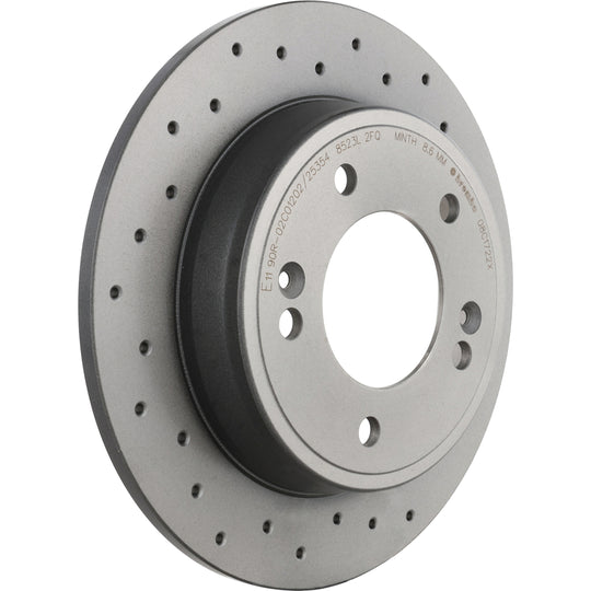 08.C172.2X Brembo Premium UV Coated Rear XTRA Cross Drilled Brake Rotor Brembo Brake Canada