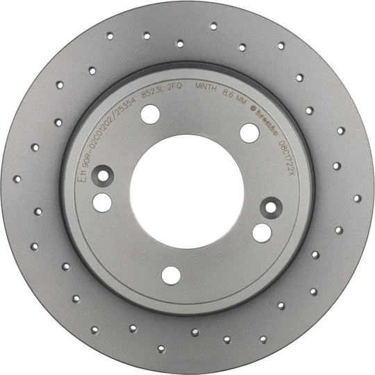 08.C172.2X Brembo Premium UV Coated Rear XTRA Cross Drilled Brake Rotor Brembo Brake Canada
