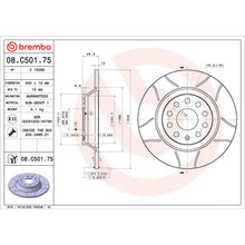 Charger l'image dans la galerie, 08.C501.75 Brembo Premium Max Slotted UV Coated Rotor Brembo Brake Canada
