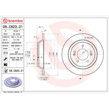 Charger l'image dans la galerie, 08.C823.21 Brembo UV Coated Solid Brake Rotor Brembo Brake Canada