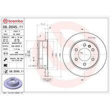 Load image into Gallery viewer, 08.D045.11 Brembo UV Coated Solid Brake Rotor Brembo Brake Canada