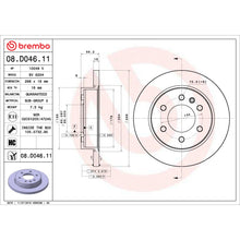 Load image into Gallery viewer, 08.D046.11 Brembo UV Coated Solid Brake Rotor Brembo Brake Canada