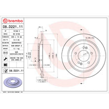 Load image into Gallery viewer, 08.D221.11 Brembo UV Coated Solid Brake Rotor Brembo Brake Canada