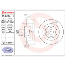 Load image into Gallery viewer, KT00905 Brembo Ceramic Brake Pad and UV Coated Solid  Brake Disc Kit Brembo Brake Canada