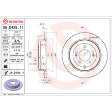 Load image into Gallery viewer, 08.D429.11 Brembo UV Coated Solid Brake Rotor Brembo Brake Canada
