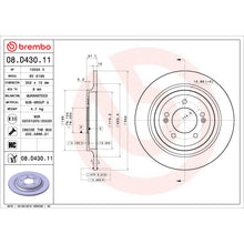 Load image into Gallery viewer, 08.D430.11 Brembo UV Coated Solid Brake Rotor Brembo Brake Canada