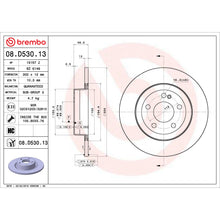 Load image into Gallery viewer, 08.D530.13 Brembo Premium Co-Cast Coated Brake Rotor Brembo Brake Canada