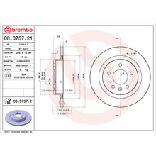 Load image into Gallery viewer, 08.D757.21 Brembo UV Coated Solid Brake Rotor Brembo Brake Canada