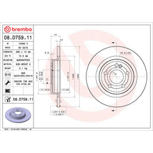 Load image into Gallery viewer, 08.D759.11 Brembo UV Coated Solid Brake Rotor Brembo Brake Canada
