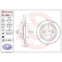 Load image into Gallery viewer, 08.D882.11 Brembo UV Coated Solid Brake Rotor Brembo Brake Canada