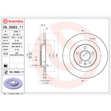 Load image into Gallery viewer, 08.D883.11 Brembo UV Coated Solid Brake Rotor Brembo Brake Canada