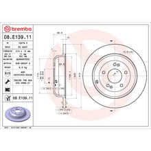 Load image into Gallery viewer, 08.E139.11 Brembo UV Coated Solid Brake Rotor Brembo Brake Canada