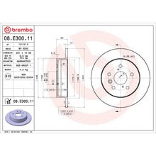 Charger l'image dans la galerie, 08.E300.11 Brembo UV Coated Solid Brake Rotor Brembo Brake Canada