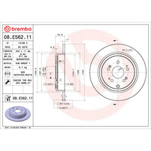 Charger l'image dans la galerie, 08.E562.11 Brembo UV Coated Solid Brake Rotor Brembo Brake Canada