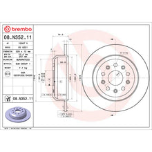 Load image into Gallery viewer, 08.N352.11 Brembo UV Coated Solid Brake Rotor Brembo Brake Canada