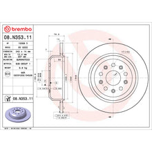Load image into Gallery viewer, 08.N353.11 Brembo UV Coated Solid Brake Rotor Brembo Brake Canada