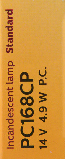 PC168CP Philips Standard Miniature PC168 - Standard - Multiple Commercial 10-Pack Philips Bulbs