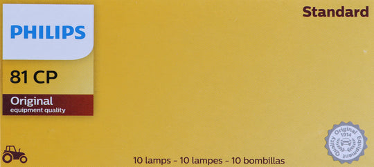 81CP Philips Standard Miniature 81 - Standard - Multiple Commercial 10-Pack Philips Bulbs