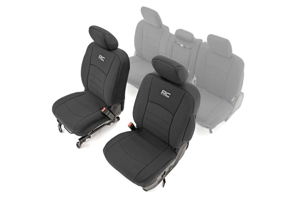 91028 Seat Covers - Front Bucket Seats - Ram 1500 (09-18)/2500 (10-18) Rough Country Canada