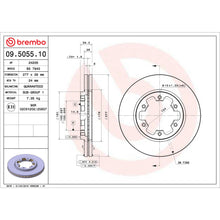 Load image into Gallery viewer, 09.5055.10 Brembo Premium Vented Brake Rotor Brembo Brake Canada
