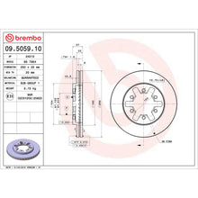 Load image into Gallery viewer, 09.5059.10 Brembo Premium Vented Brake Rotor Brembo Brake Canada