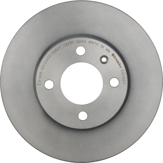 09.5166.11 Brembo Premium Coated Vented Brake Rotor Brembo Brake Canada