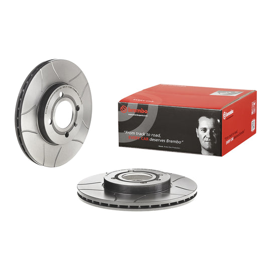 09.5166.75 Brembo Premium Max Slotted UV Coated Rotor Brembo Brake Canada