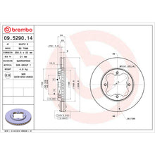 Load image into Gallery viewer, KT00536 Brembo Ceramic Brake Pad and Standard Vented  Brake Disc Kit Brembo Brake Canada