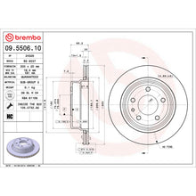 Load image into Gallery viewer, 09.5506.10 Brembo Premium Vented Brake Rotor Brembo Brake Canada