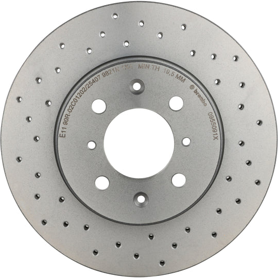 KTX0158 Brembo Ceramic Brake Pad and XTRA Vented Drilled Brake Disc Kit Brembo Brake Canada