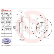 Load image into Gallery viewer, 09.5568.10 Brembo Premium Vented Brake Rotor Brembo Brake Canada