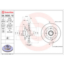 Load image into Gallery viewer, 09.5630.10 Brembo Premium Vented Brake Rotor Brembo Brake Canada