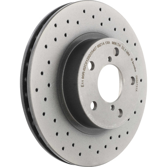 09.5673.1X Brembo Premium UV Coated XTRA Cross Drilled Brake Rotor Brembo Brake Canada