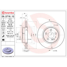Load image into Gallery viewer, 09.5716.10 Brembo Premium Vented Brake Rotor Brembo Brake Canada