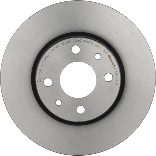09.5843.11 Brembo Premium Coated Vented Brake Rotor Brembo Brake Canada
