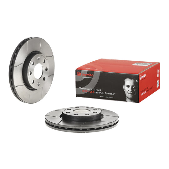 09.5843.77 Brembo Premium Max Slotted UV Coated Rotor Brembo Brake Canada