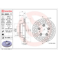 Load image into Gallery viewer, KT00B03 Brembo Ceramic Brake Pad and UV Coated Vented Drilled Brake Disc Kit Brembo Brake Canada